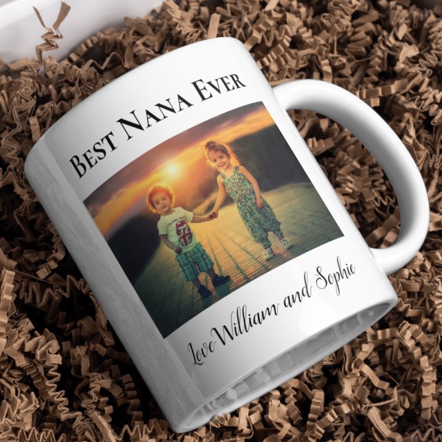 Caneca De Café Foto personalizada do melhor nana nunca (Custom Best Nana Ever Photo Coffee Mug)