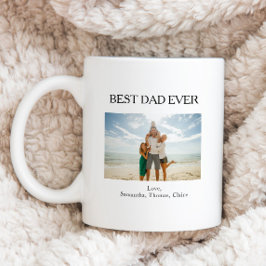 Caneca De Café Foto personalizada do melhor Pai nunca