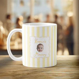 Caneca De Café Foto Personalizada do Nome do Bebê de Mãe Recém-Na