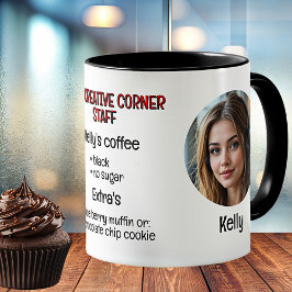 Caneca De Café Foto Personalizada do Office Worker