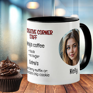 Caneca De Café Foto Personalizada do Office Worker