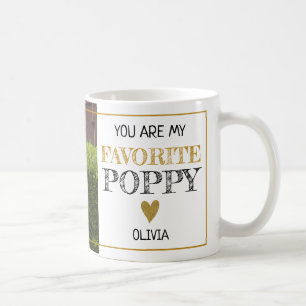 Caneca De Café Foto personalizada do vovô favorito