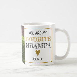 Caneca De Café Foto personalizada do vovô favorito