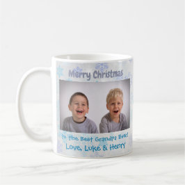 Caneca De Café Foto personalizada dos netos de Natal