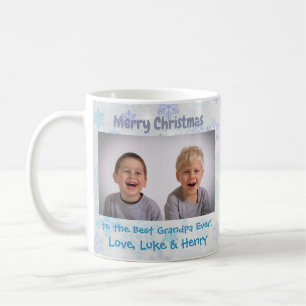 Caneca De Café Foto personalizada dos netos de Natal