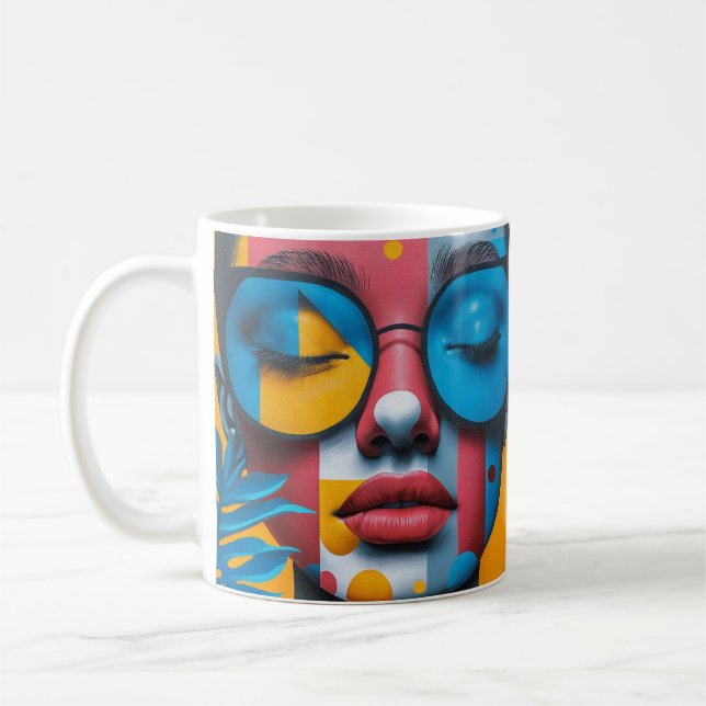 Caneca De Café Foto personalizada e personalizada moderna e elega (Esquerda)