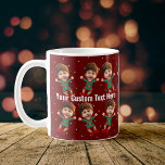 Caneca De Café Foto Personalizada Enfrentando Feliz Natal Filha<br><div class="desc">Substitua o rosto deste elfo pela sua foto favorita (certifique-se de recortar o máximo possível ao rosto e usar um aplicativo para remover o fundo) e personalize esta engraçada caneca de café Feriado de Natal com seu filho, marido ou namorado! Também é uma surpresa divertida e única para vovó e...</div>