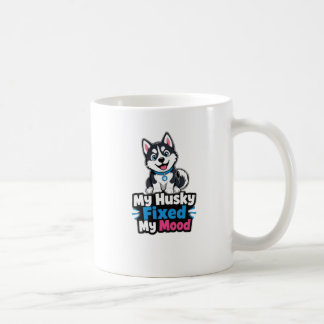 Caneca De Café Foto Personalizada Husky Cachorro Husky Melhorou M