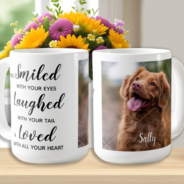 Caneca De Café Foto Personalizada Keepsasasasaara Pet Memorial Co (Criador carregado)