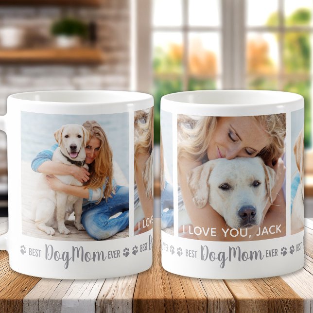 Caneca De Café Foto personalizada - Melhor Cachorro Mãe (Criador carregado)