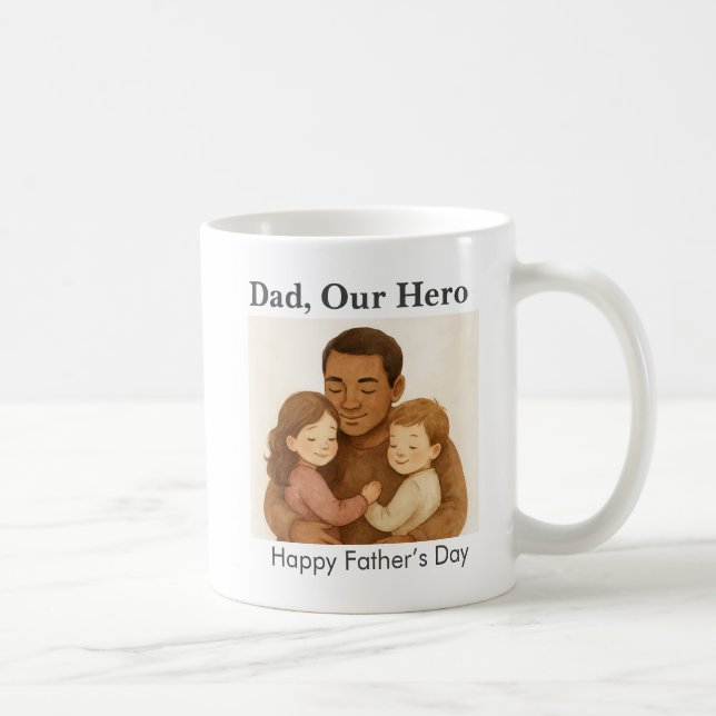Caneca De Café Foto Personalizada Pai (Direita)