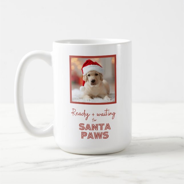 Caneca De Café Foto personalizada - Papais noeis de cachorro de N (Esquerda)