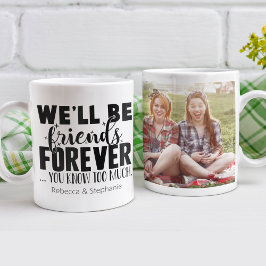 Caneca De Café Foto Personalizada para Amigos para Nunca