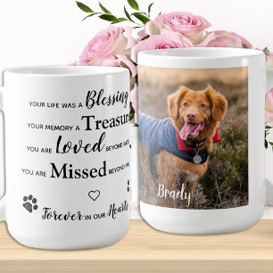 Caneca De Café Foto Personalizada Pet Perda Presente Pet Memorial