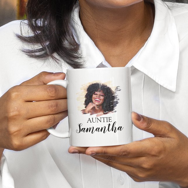 Caneca De Café Foto Personalizada Tia  (Criador carregado)
