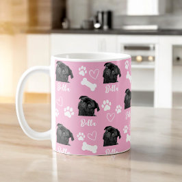 Caneca De Café Foto Pet Pet Pet Pet Pink Personalizada Pw Pow Imp