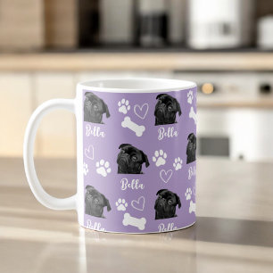 Caneca De Café Foto Pet Pet Púrpura Personalizada Pac Impressão C