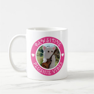 Caneca De Café Foto rosa pawsitive Pawsitive Plushie Kawaii Cute