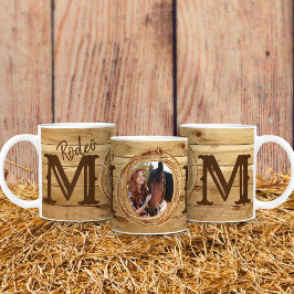 Caneca De Café Foto Rustic Western Rodeo