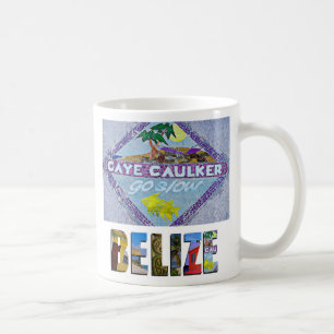 Caneca De Café Foto Tropical de Belize Caye Caulker Island