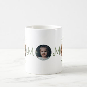 Caneca De Café Foto Única do Dia das Mães Melhor Mãe do Mundo