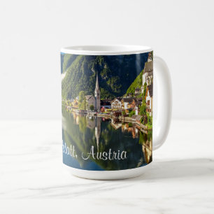 Caneca De Café Fotografia cênica de Hallstatt, Áustria
