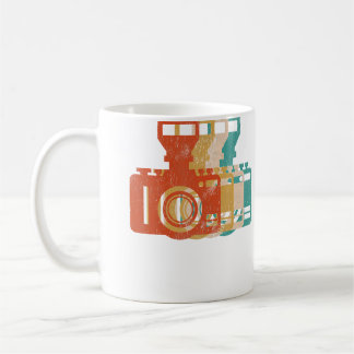 Caneca De Café Fotografia com Design de Estilo Vintage