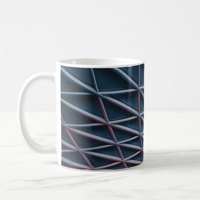 Caneca De Café Fotografia de baixo ângulo da estrutura do edifíci (Esquerda)