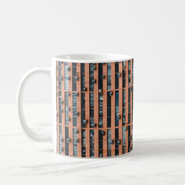 Caneca De Café Fotografia de baixo ângulo do edifício (Esquerda)