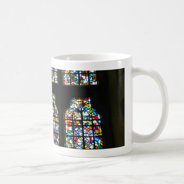 Caneca De Café Fotografia de Barcelona do vitral de Sagrada (Direita)