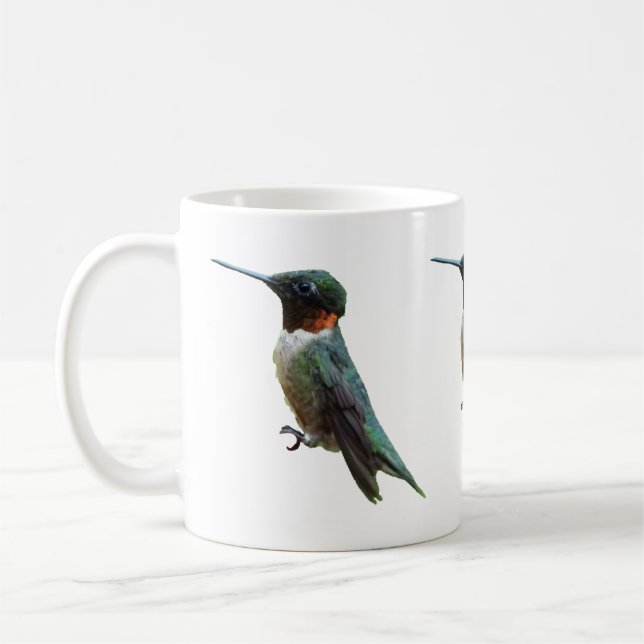 Caneca De Café Fotografia de Beija-Flor-de-Pescoço-Rubro (Esquerda)