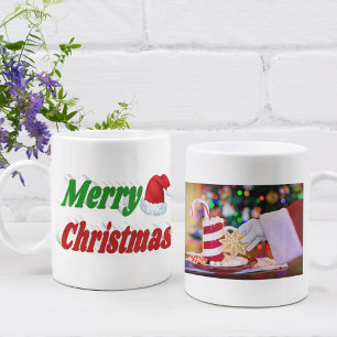 Caneca De Café Fotografia de Felry Christmas Santa Hat