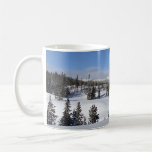 Caneca De Café Fotografia de Paisagem de Inverno em Yellowstone