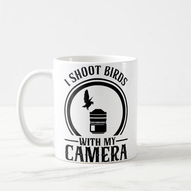 Caneca De Café Fotografia de Pássaros (Esquerda)