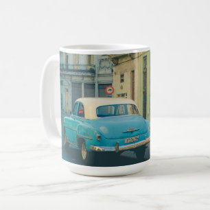 Caneca De Café Fotografia de Rua de Carro Clássico Vintage Havana