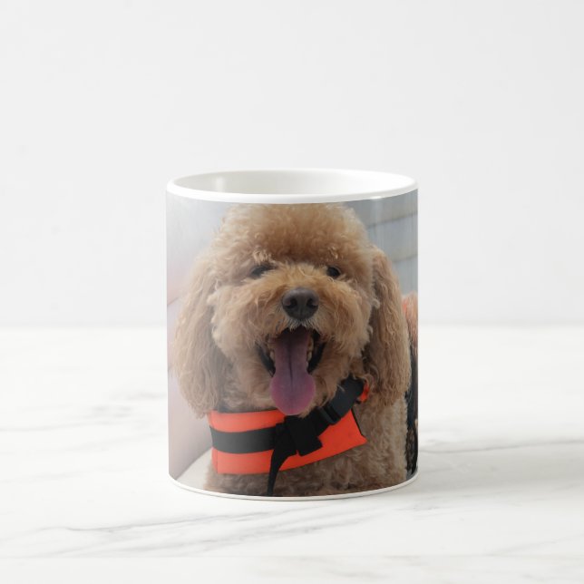 Caneca De Café Fotografia do Cute Pet Dog Cockapoo Melhor Amigo (Centro)