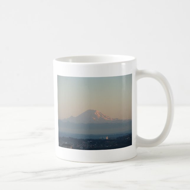 Caneca De Café Fotografia do Monte Rainier (Direita)