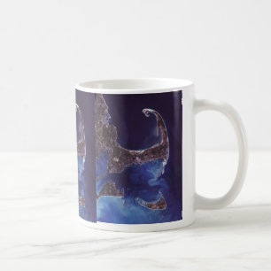Caneca De Café Fotografia do satélite de Cape Cod