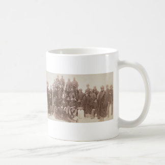 Caneca De Café Fotografia do vintage dos soldados 1890 do búfalo