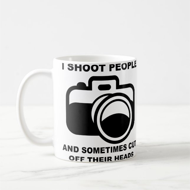Caneca De Café Fotografia Engraçada de Pessoas que Eu Fotografo C (Esquerda)