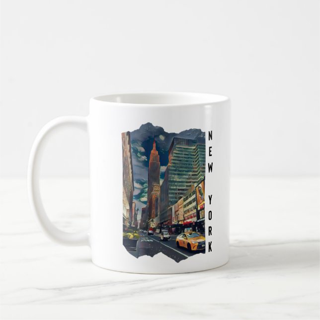 Caneca De Café Fotografia estética de Nova Iorque (Esquerda)