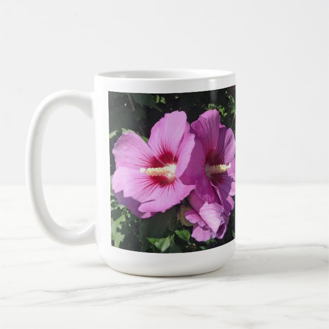 Caneca De Café Fotografia Floral Rosa bonito (Esquerda)