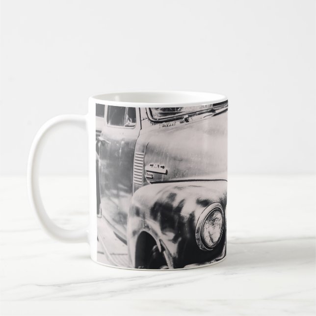 CANECA DE CAFÉ FOTOGRAFIA GRAYSCALE DO CARRO (Esquerda)