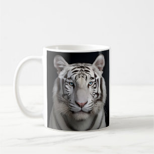 Caneca De Café Fotografia impressionante de um tigre branco