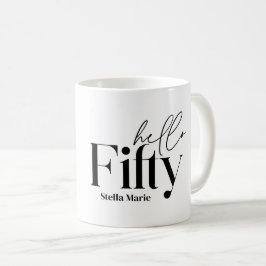 Caneca De Café Fotografia mínima moderna de 50 anos