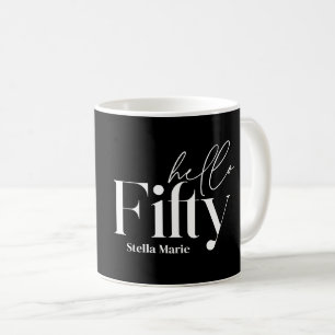 Caneca De Café Fotografia mínima moderna de 50 anos