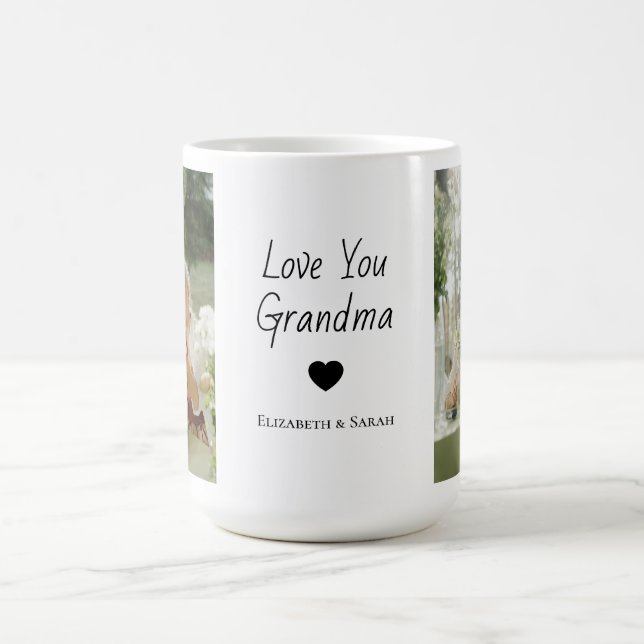 Caneca De Café Fotografias personalizadas e "Amo-Te Avó (Centro)