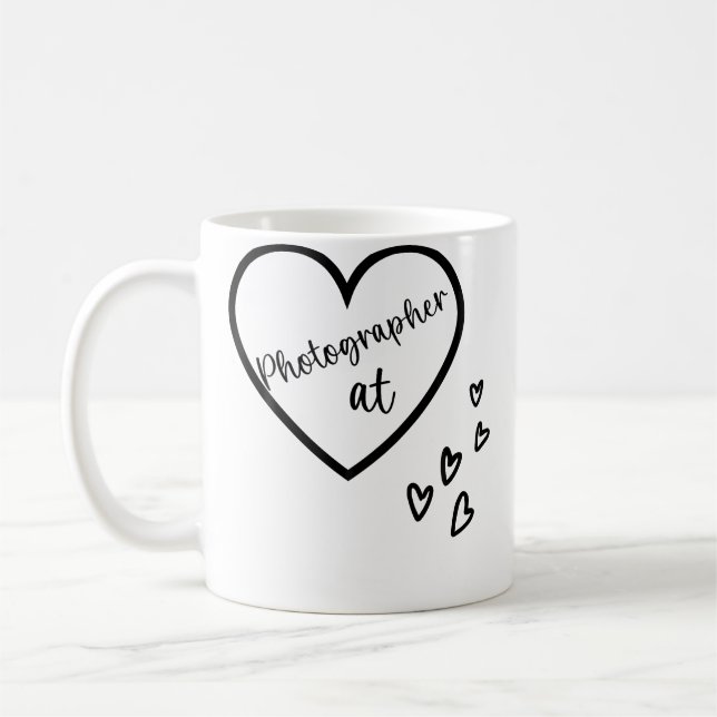 Caneca De Café Fotógrafo At Heart Photography (Esquerda)