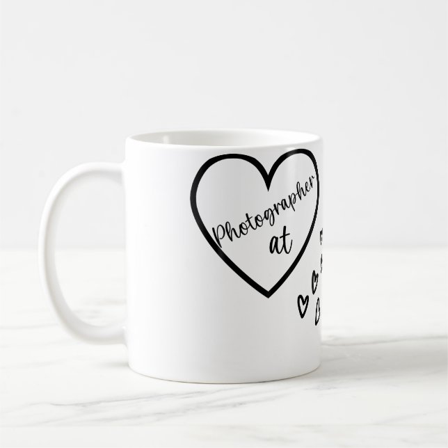 Caneca De Café Fotógrafo At Heart Photography (Esquerda)
