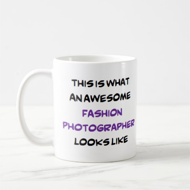 Caneca De Café fotógrafo de moda, incrível (Esquerda)